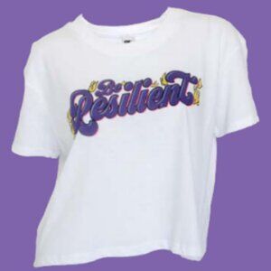 Unisex "Be Resilient" White Pride Graphic T